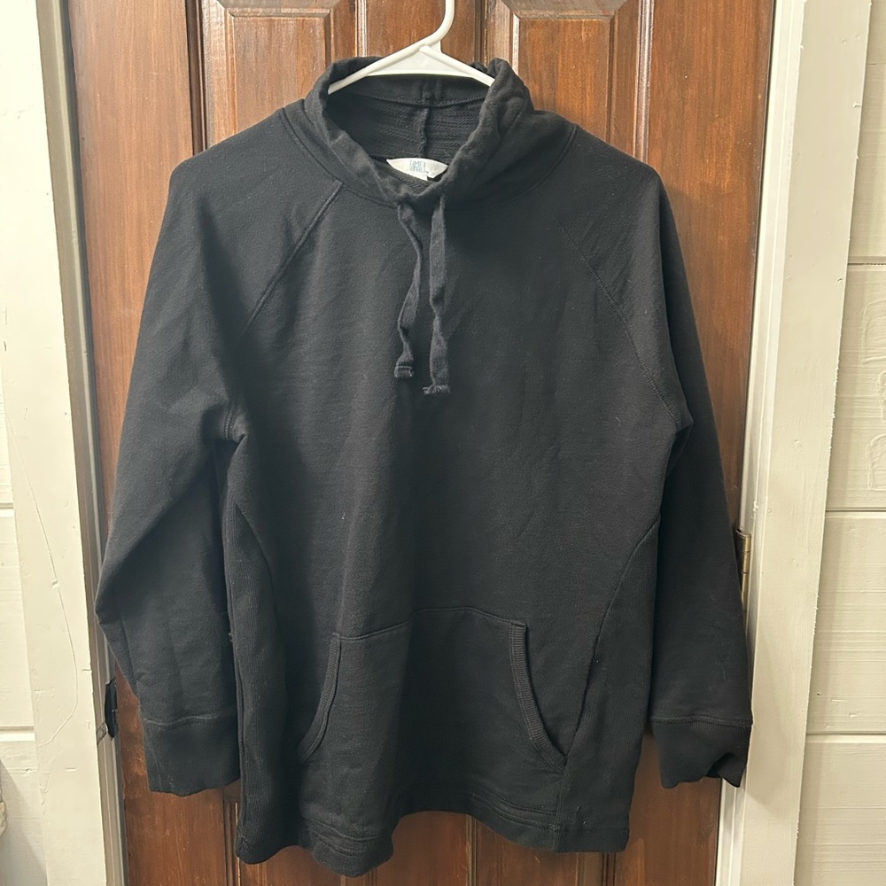 Time & Tru Black Funnel Neck sweatshirt - small